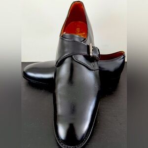 Allen Edmonds Warwick Monk Strap Dress Shoes. Size 11 1/2 E. Black Leather. NWOT